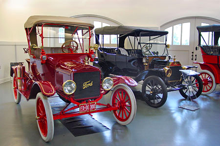 ABOVE: Model T Fords at the Frick's Car and Carriage Museum.